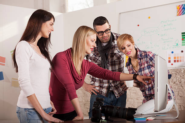 istock Start-up business with young team 493052750