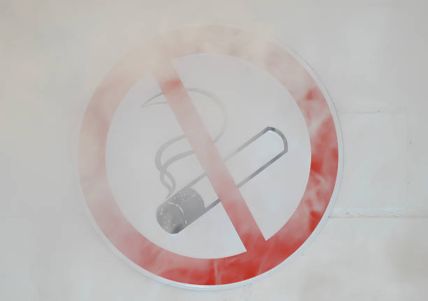 antitabagismo sinal de - anti smoking imagens e fotografias de stock