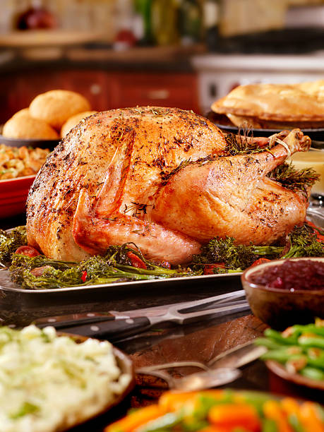 istock Turkey Dinner with Stuffing and All the Fixings 493053390