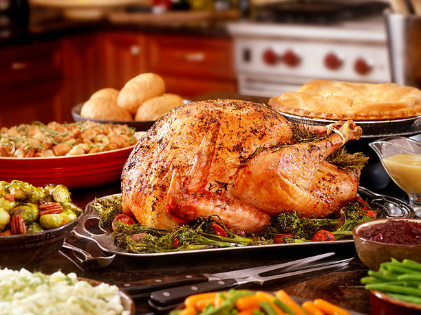 istock Turkey Dinner with Stuffing and All the Fixings 493053766