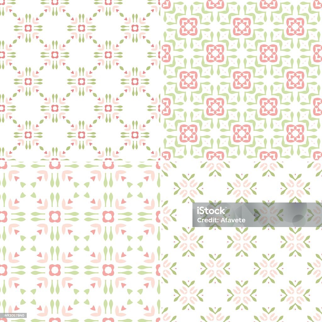 Four Patterns Set Of Four Patterns Stock Illustration - Download Image Now - 2015 ...