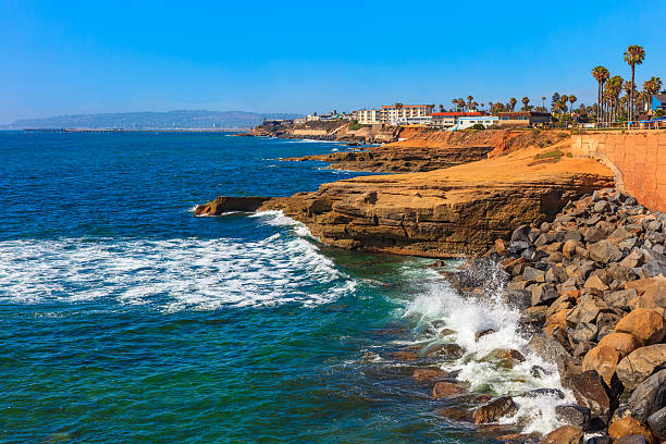 istock Rugged coastline Point Loma Sunset Cliffs Park, San Diego,CA 493058876