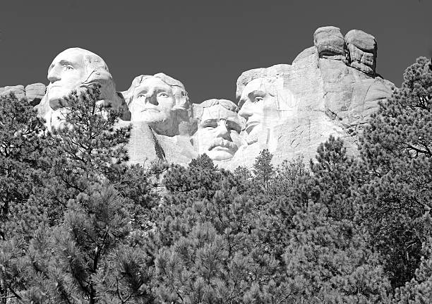 pomnik narodowy mount rushmore, black hills, south dakota, usa - mt rushmore national monument south dakota president day zdjęcia i obrazy z banku zdjęć