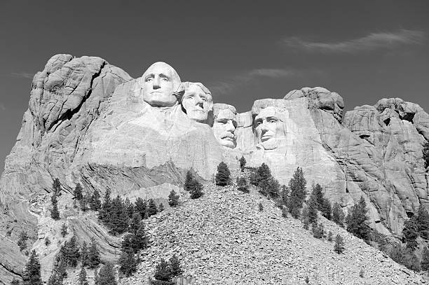 monumento nazionale del monte rushmore, black hills, south dakota, usa - mt rushmore national monument south dakota president day foto e immagini stock