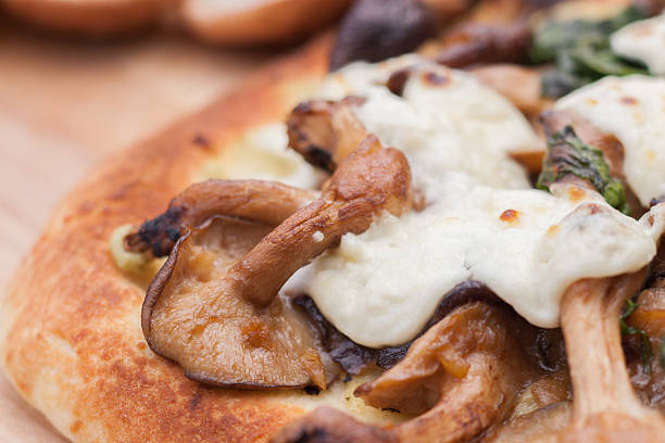 istock Fresh gourmet flatbread pizza with healthy ingredients 493060140