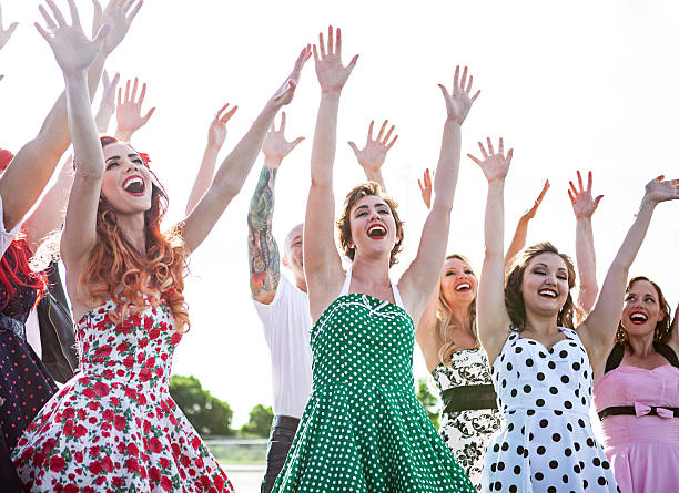 istock Group of Friends Dancing Outside 493060150