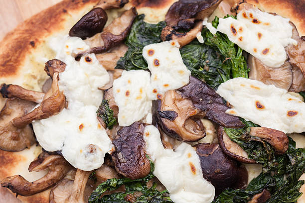 istock Fresh gourmet flatbread pizza with healthy ingredients 493060230