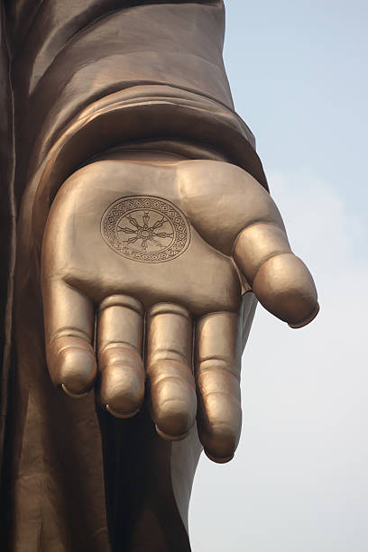 Grand buddha in wuxi jiangsu in china Grand buddha big hand in wuxi jiangsu in china grand canal china stock pictures, royalty-free photos & images