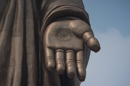 Buddha big hand and finger in wuxi jiangsu china