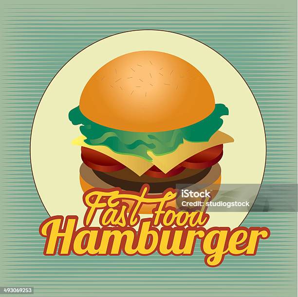 Etykieta Burger - Stockowe grafiki wektorowe i więcej obrazów Bez ludzi - Bez ludzi, Clip Art, Fast Food