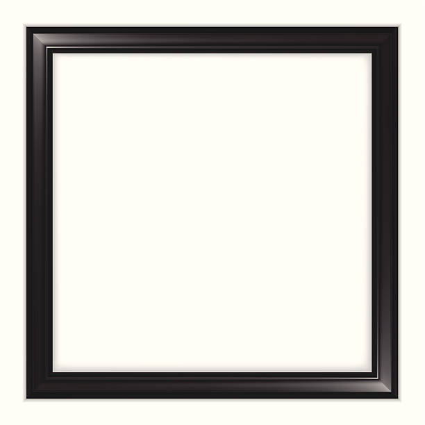 Frame High detailed illustration of Photo Frame isolated on white background. black border photos stock illustrations