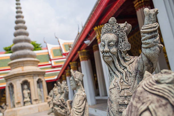 istock Chinese Imperial Lion. Buddhist Golden Temple 493070221