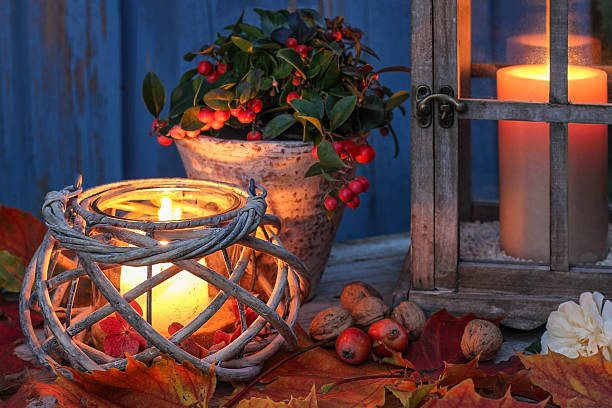 istock Lights in the evening with foliage 493072741