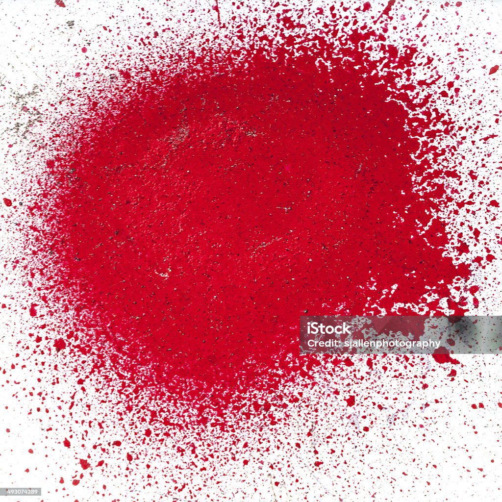 Splatter Of Red Paint From An Aerosol Spray Can Stock Photo - Download  Image Now - Spray Paint, Graffiti, Splattered - iStock