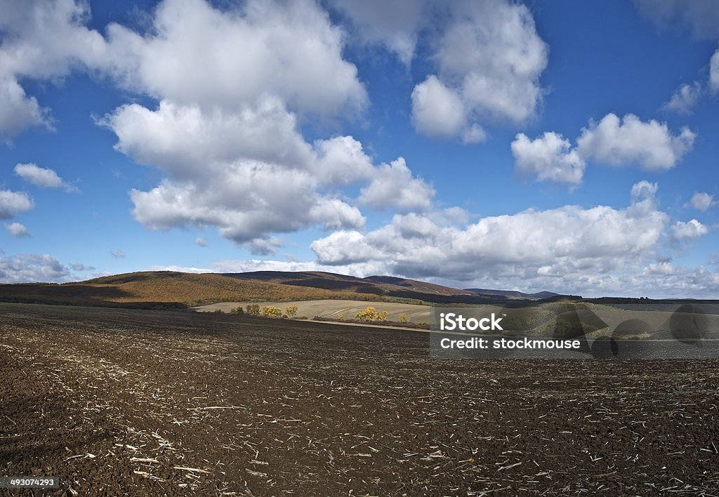 Outono vista panorâmica das montanhas - Foto de stock de Agricultura royalty-free