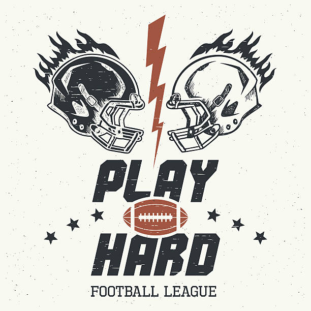 Spiele hart-american-football-Grafik – Vektorgrafik