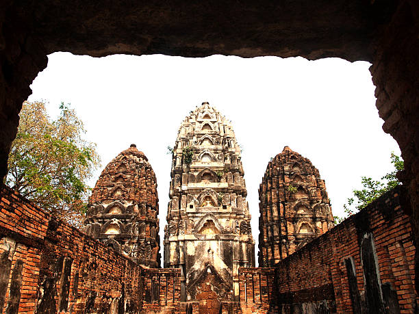 istock Temple Buddha Statue  in Sukhothai Historical Park,Thailand 493075487