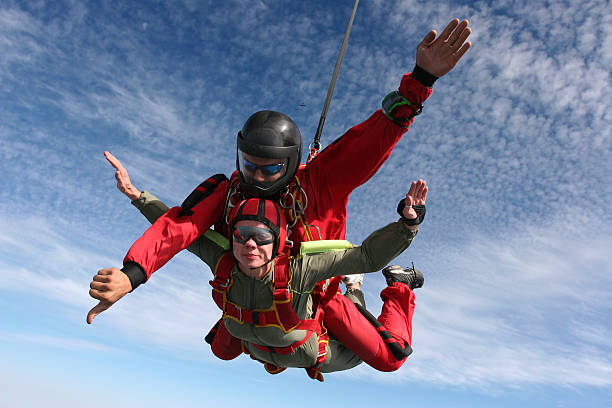 istock Skydiving photo. Tandem. 493079890