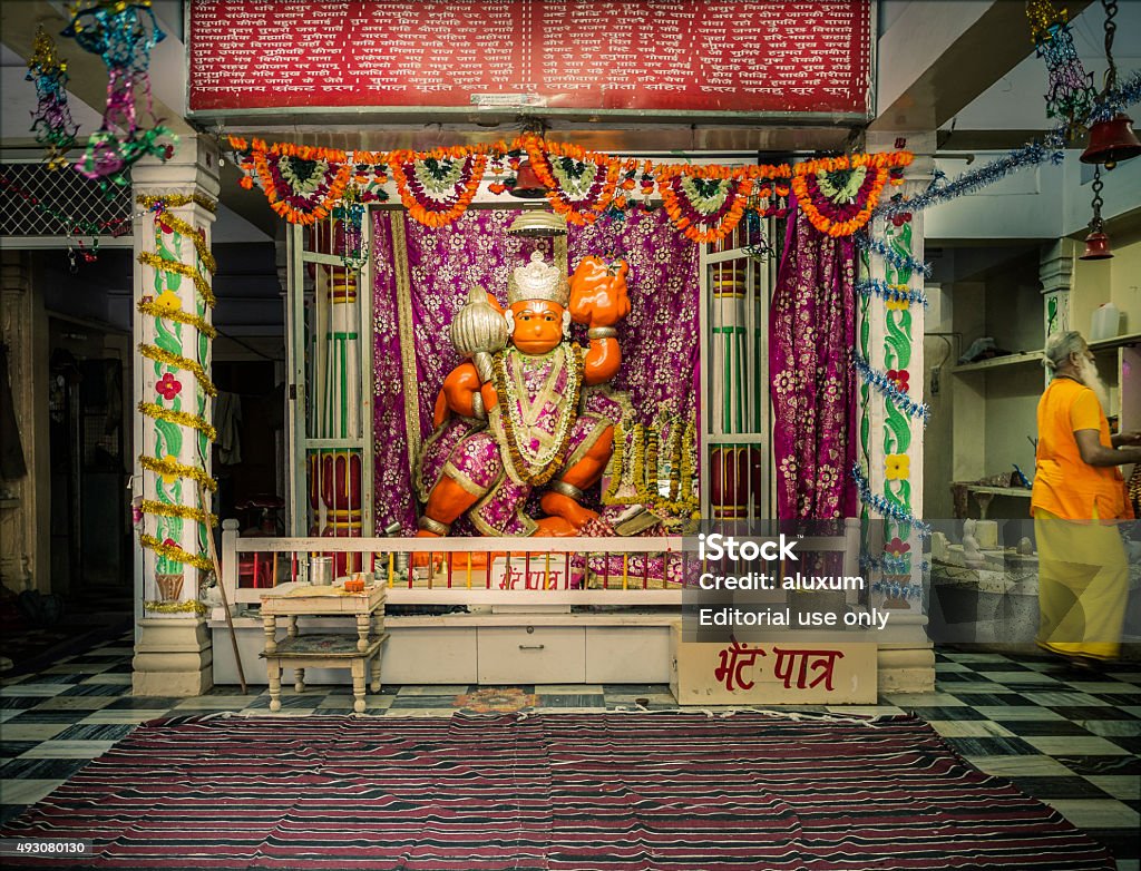 Temple Dedicated To Hindu God Hanuman Stock Photo - Download Image ...