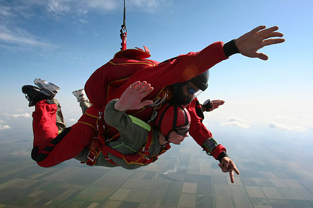 istock Skydiving photo. Tandem. 493080232