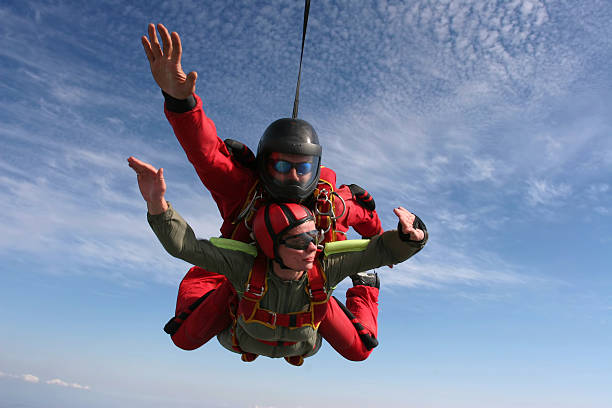 istock Skydiving photo. Tandem. 493080434