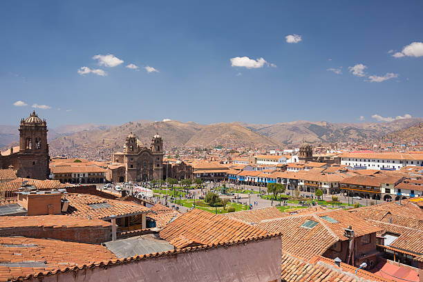 istock Cityscape of Cusco, Peru, with clear sky 493084848