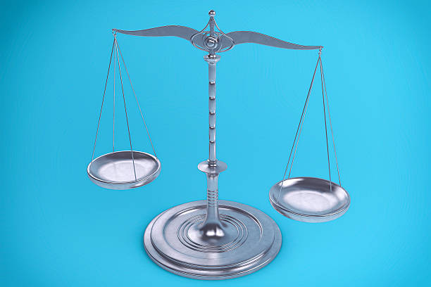 istock 3D Isolated Balance or scale Background for measure. 493085446