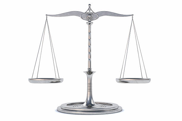 istock 3D Isolated Balance or scale Background for measure. 493085568
