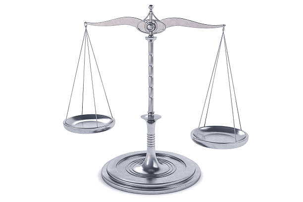 istock 3D Isolated Balance or scale Background for measure. 493085576