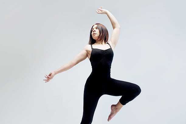 istock athletic girl posing in Studio, place for your text on 493089892