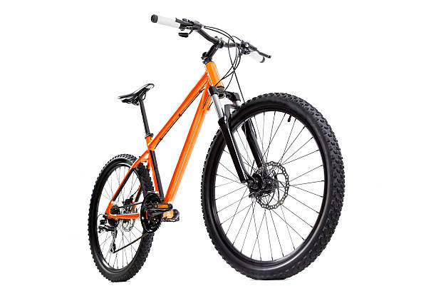 Orange Mountain Bicycle stock photo