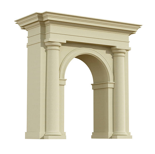 istock Perspective view of a classic arch 493105014