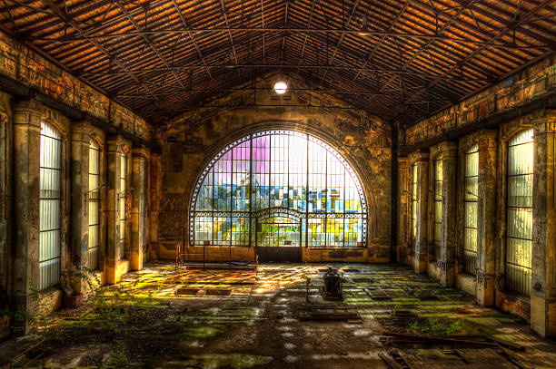 istock abandonned electrical factory glass dome 493105314