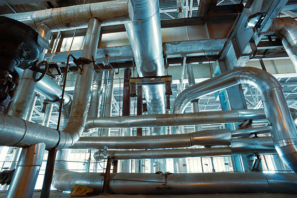 istock Equipment, cables and piping 493106756