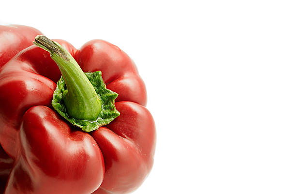 istock Close up of red pepper over white background 493108628