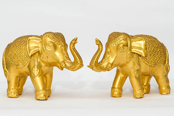 Souvenir elephant of Thailand Elephant is the national symbol of Thailand. elephant figurine stock pictures, royalty-free photos & images