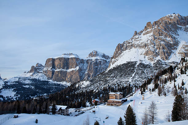 istock View of ski resort in Alps 493111094