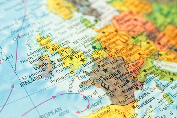 istock map of Ireland close-up 493114906