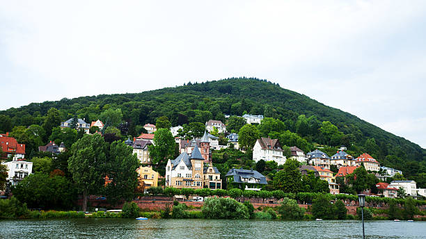 istock Hill with homes at Neckar in summer 493115380