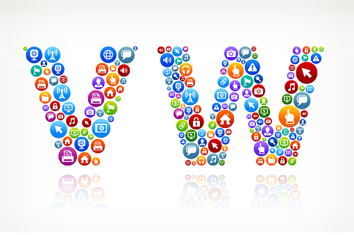 VW Technology Internet and Web Media Icon Pattern