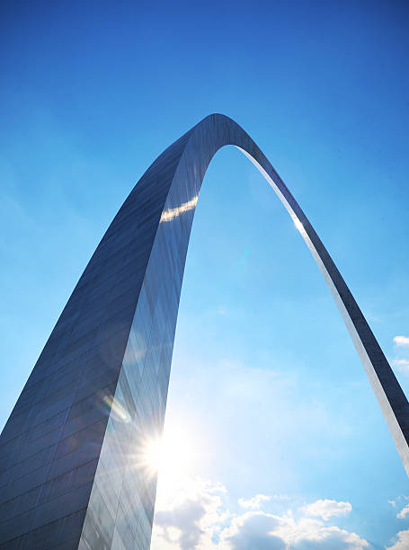St. Louis Gateway Arch The Gateway Arch in St. Louis, MO jefferson national expansion memorial park stock pictures, royalty-free photos & images