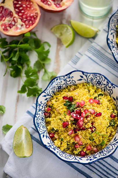 istock Vegetarian salad, couscous and pomegranate 493152294