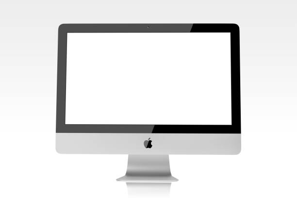 Apple iMac 21'5 inch desktop computer stock photo