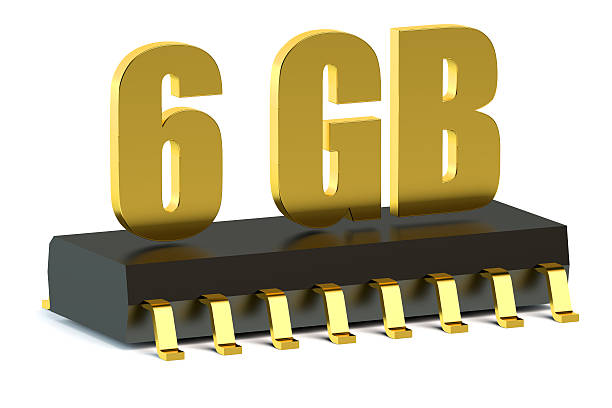 istock 6 Gb RAM or ROM chip for smartphone and tablet 493153252