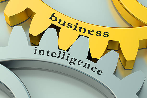 istock Business Intelligence concept on the gearwheels 493153612