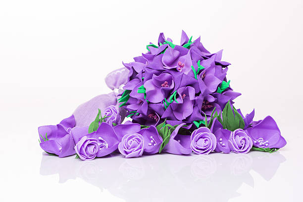 istock Bouquet Artificial purple flowers 493153848
