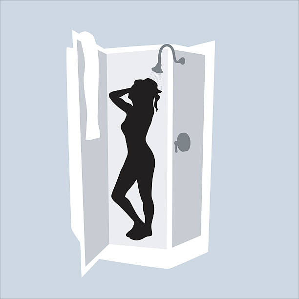 illustrations, cliparts, dessins animés et icônes de une douche - shower silhouette women people