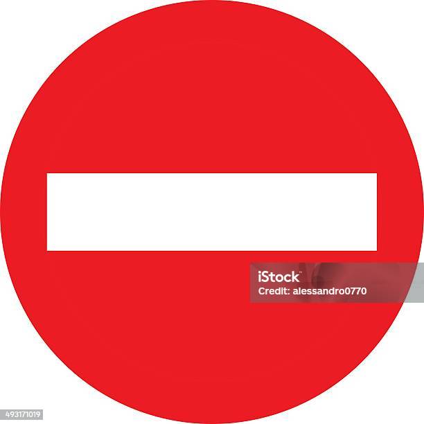 No Entry Sign Stock Photo - Download Image Now - Advice, Building Entrance, Car