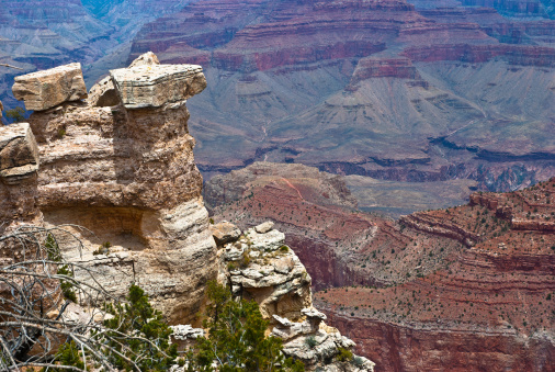 A view at the Grand Canyon Soth Rim - Arizona, USA