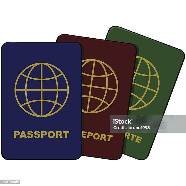 Passports Stock Illustration - Download Image Now - Book, Computer Graphic, Customs Official